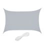 Taisnstūra markīze no saules 300x200cm., pelēka krāsa