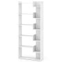 Отдельностоящая полка 69x22x163см, белого цвета