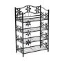 Apavu plaukts Homcom 59,5x30x92cm, melns