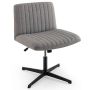 Biroja krēsls 71x66x91,5cm, pelēkas/melnas krāsas