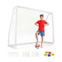 Futbola vārti 245x90x182cm, baltā krāsā