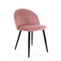 4 skandināvu stila krēslu komplekts SJ.077, rozā