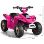 Bērnu elektriskais traktors 73x40x44,5cm, rozā/melnas krāsas