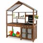 Детская кухня 100x42x126см, коричневого цвета