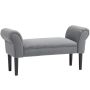 Mīksts sols Homcom 102x36x51cm, pelēks/melns
