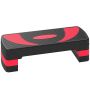 Aerobikas pakāpiena Homcom 80x31x20cm, melnas/sarkanas krāsas