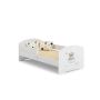 Детская кроватка Luk с матрасом и защитным бортиком 144 см x 77 см x 56 см, плюшевый мишка.