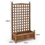 Paceltā dobe 64,5x28x120cm, brūnā krāsā