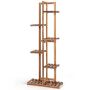 Подставка для цветов 50x21x124см, коричневого цвета