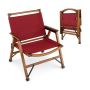 Туристический стул 56x54,5x65см, коричнево-красного цвета