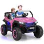 Bērnu elektriskais traktors 118x74x71cm, rozā/melnas krāsas