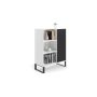 Skapis Fondi 116,4x90x40 cm, balts/melns