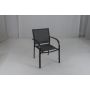 Комплект из 2 садовых стульев 61x58x85см., черный