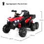 Bērnu elektriskais automobilis 129x69x72cm, melnas/sarkanas krāsas