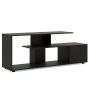 TV galds 152x38x58,5cm, melnas krāsas