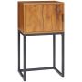 Konsoles galds Homcom 40x30x76cm, brūnas/melnas krāsas