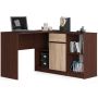 Stūra rakstāmgalds NORE B-17, tumši brūns/ozola krāsā