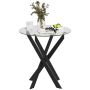 Ēdamistabas galds Homcom 70x70x75cm, melnas krāsas