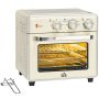 Mini krāsns Homcom 36x37.7x34.5cm., krēmkrāsas/sudraba krāsā