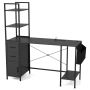 Письменный стол 145x50x147,5см, чёрного цвета