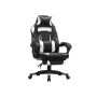 Spēļu krēsls OBG73BW, melns/balts