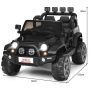 Bērnu elektriskais automobilis 123x80x80cm, melnas krāsas