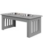 Миски с подставкой PawHut 58,4x30,5x25,4см, серый/серебристый цвет
