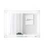 LED sienas spogulis 3,5x80x60cm, sudraba krāsā