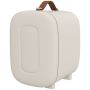 Mini ledusskapis kosmētikai Homcom 20,3x26,3x28 cm, krēmkrāsas
