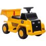 Bīdamais bērnu auto Homcom 74,5x36x43,5cm, dzeltena/melnā krāsā