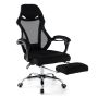 Biroja krēsls 70x68x116,5cm, melnas/sudraba krāsas