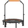 Фитнес-батут с ручкой Homcom 102x102x123см, черный цвет