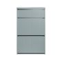 Тумба для обуви 61x26x100см., светло-серого цвета