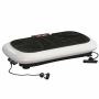 Vibrācijas plāksne Homcom 73x40x13cm, melna/balta