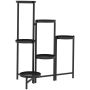 Подставка для цветов Outsunny 60x40x80см, черного цвета
