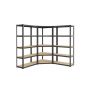 Полка для хранения 40x250x180 см., светло-коричневая/черная