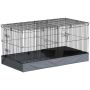 Клетка для грызунов PawHut 121x61x61 см, темно-серая/черная.