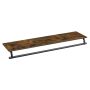 Полка 28x109x13,2см., цвет черный/коричневый