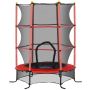 Batuts Homcom 163x163x190cm, melnas/sarkanas krāsas