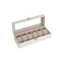 Коробка для часов 11,2x30x8 см., цвет белый/кремовый