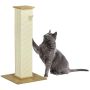 Когтеточка для кошек PawHut 38x38x80см, светло-коричневый/кремовый