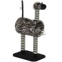 Когтеточка для кошек PawHut 48,5x35x93см, черно-белая