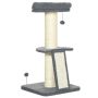 Когтеточка для кошек PawHut 48x48x92см, серо-кремовый цвет