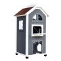 Домик для кошек PawHut 59x55x109см, в разных цветах