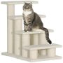 Лестница для кошек PawHut 63,5x43x60см, кремового цвета