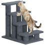 Лестница для кошек PawHut 63,5x43x60см, серого цвета
