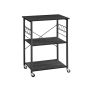 Virtuves plaukts 40x60x89cm, melns