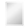Vannas istabas spogulis ar LED apgaismojumu Homcom 60x80x4cm, sudraba krāsā