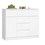 Kumode NORE K120 ar 6 atvilktnēm, balta