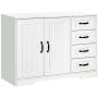 Комод Homcom 105x40x76см, белого цвета